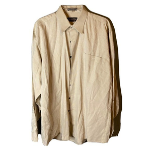 Roberto Villini Collezione Dress Shirt size 16 1/2 34/35 White Button Down Cotto